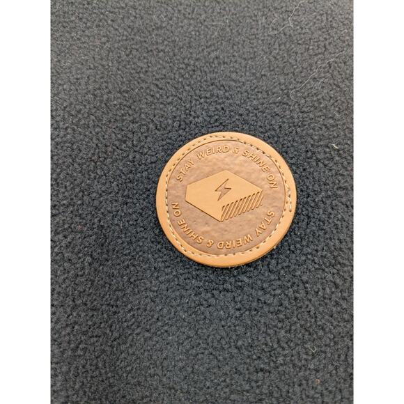 Shinesty Pullover Sweat Shirt Retro Color Block Unisex Stay Weird Shine On Sz M - Picture 6 of 10